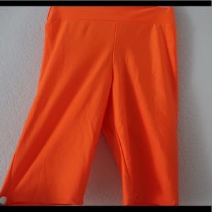 Fashion Nova neon Orange High rise biker shorts